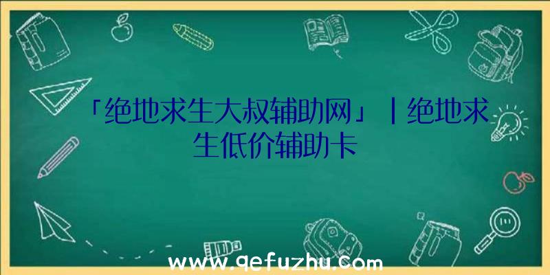 「绝地求生大叔辅助网」|绝地求生低价辅助卡